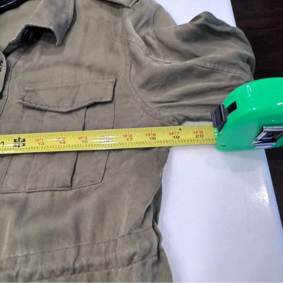 Honey Punch women’s Patch Green military jacket size medium - Picture 6 of 10